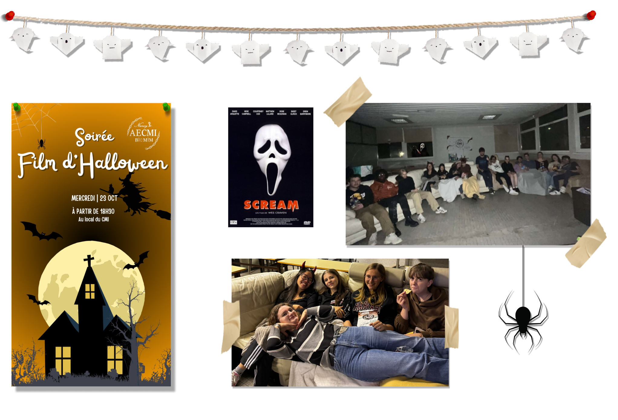 affiche soirée d’Halloween